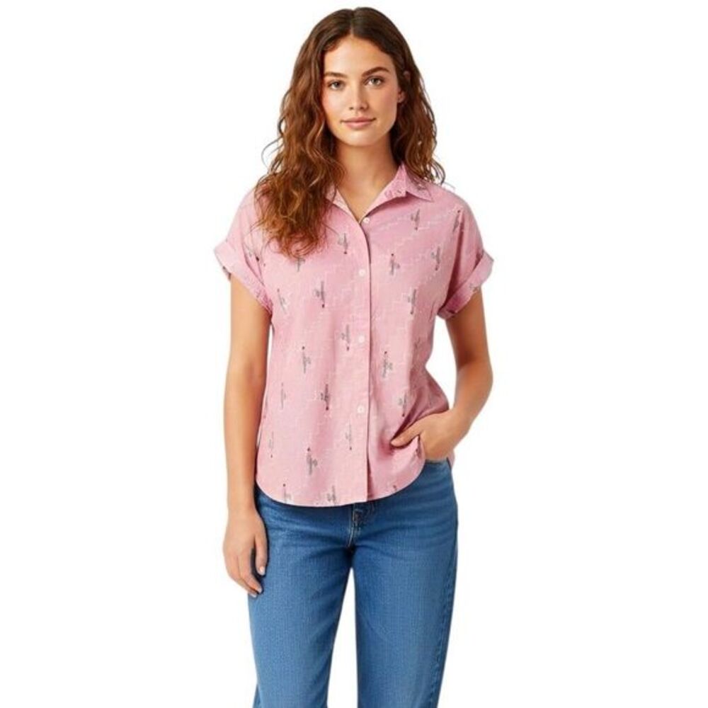 Bonobos Womens XS Riviera Shirt Shirt Sleeve Spring Pastel Summer Rodeo Western